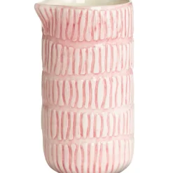 Stripes Jug 30 cl, Light Pink