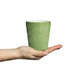 Stripes Mug 30 cl, Green