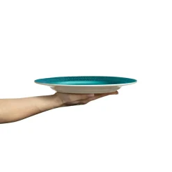 Stripes Plate 28 cm, Sand