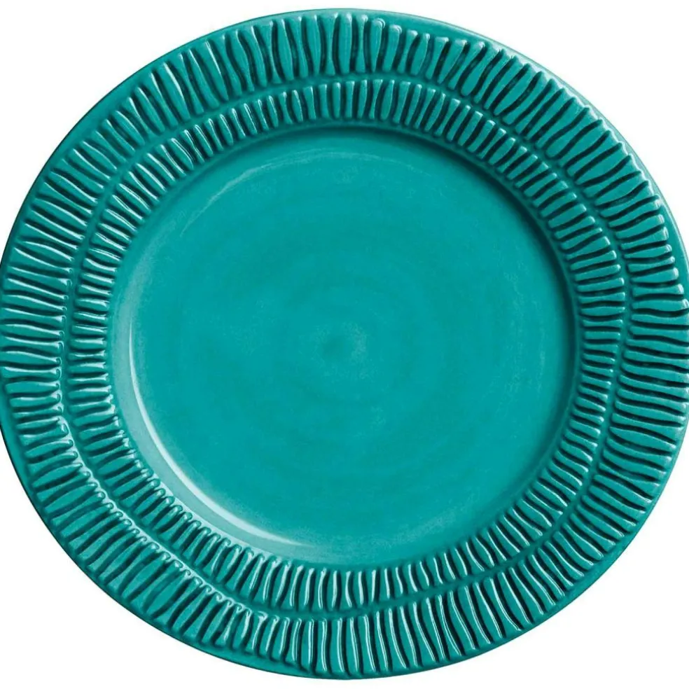 Stripes Plate 21 cm, White