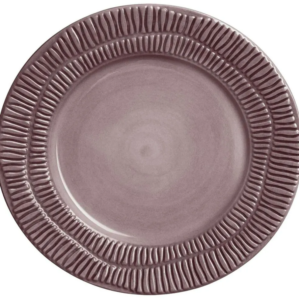 Stripes Plate 21 cm, White
