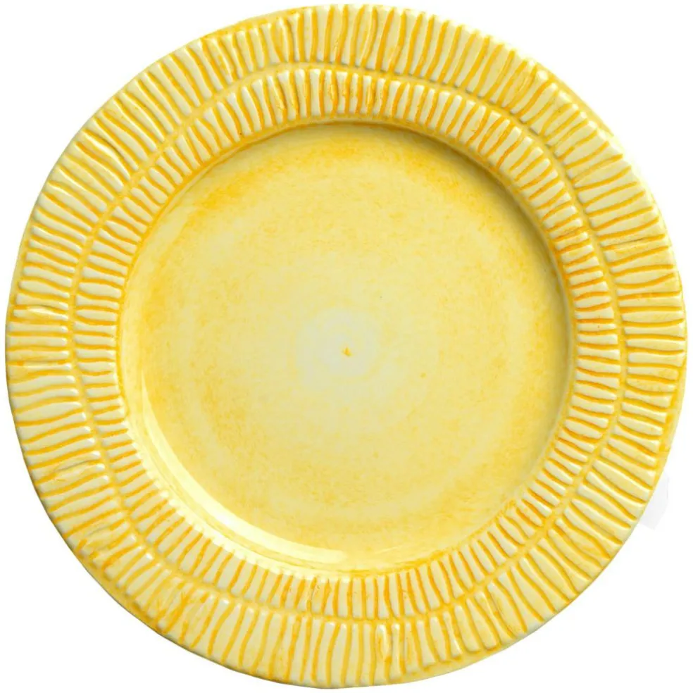 Stripes Plate 21 cm, White