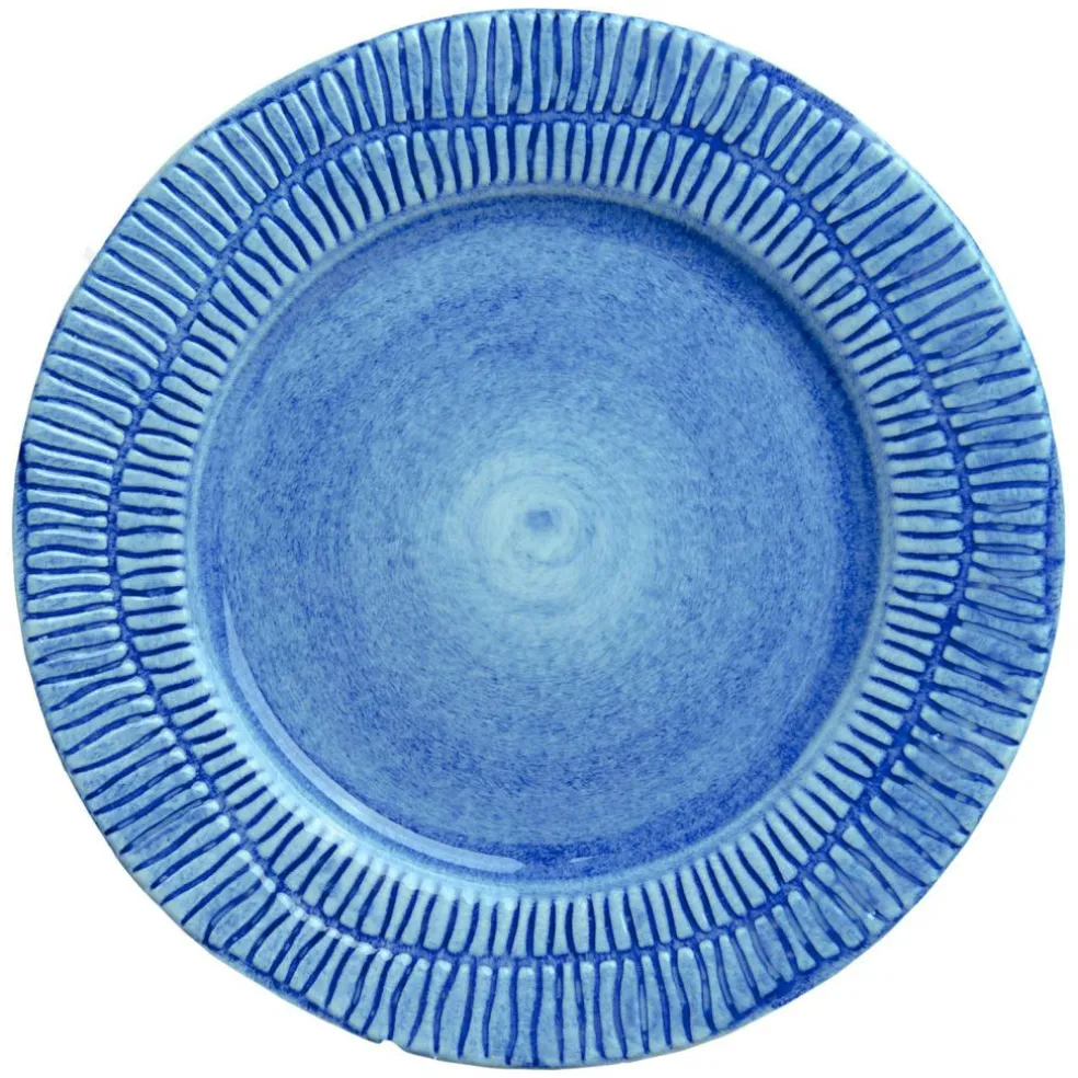 Stripes Plate 21 cm, White