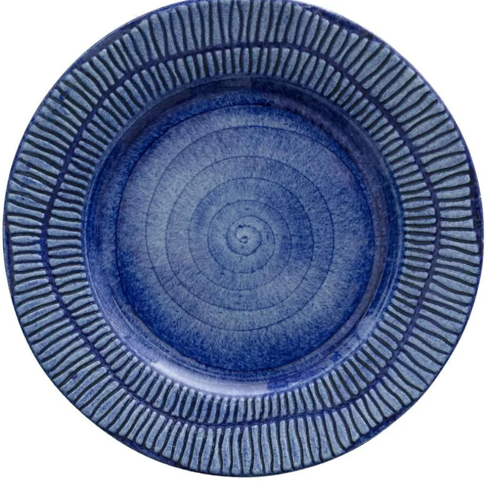 Stripes Plate 21 cm, White