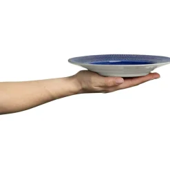 Stripes Plate 21 cm, White