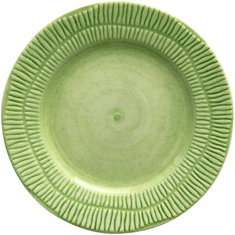 Stripes Plate 21 cm, White