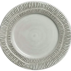 Stripes Plate 21 cm, White