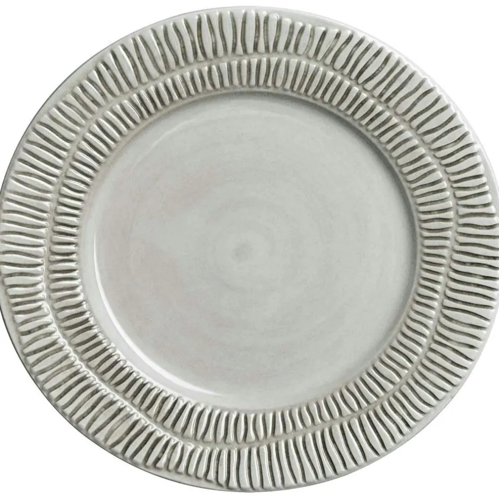 Stripes Plate 21 cm, White