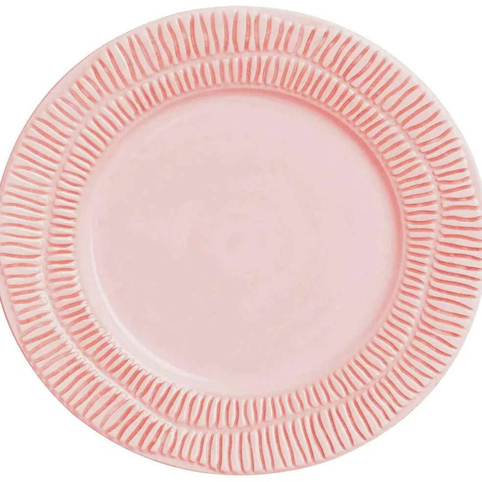 Stripes Plate 21 cm, White