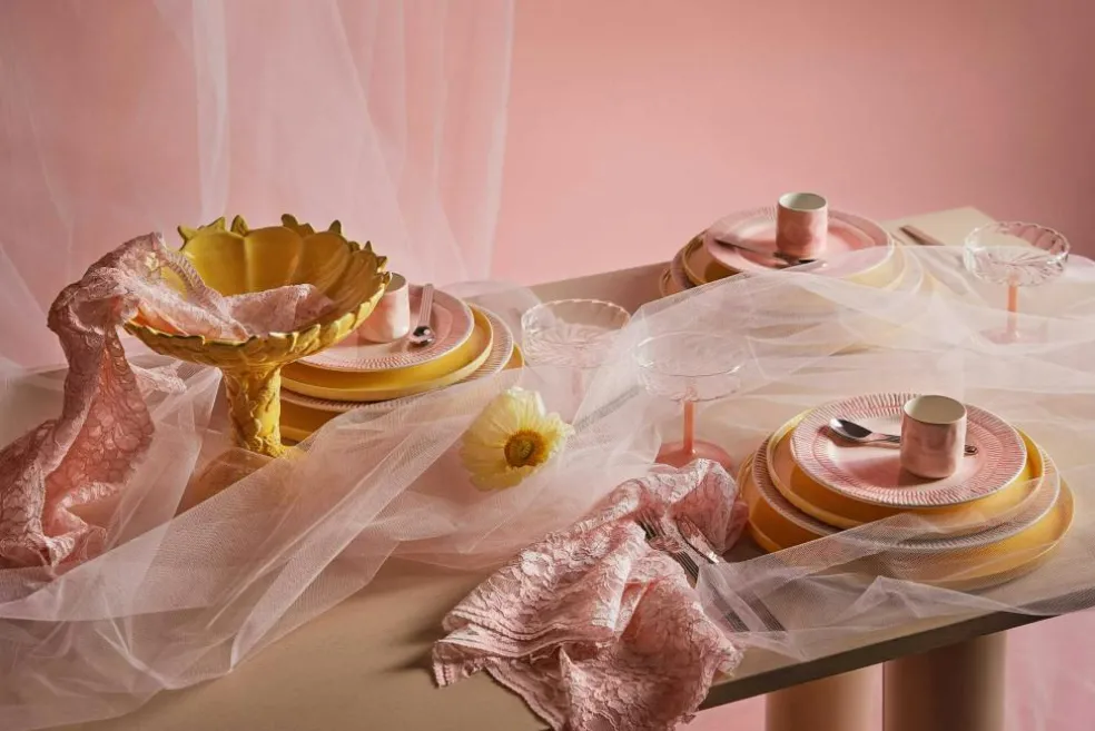 Stripes Plate 21 cm, White