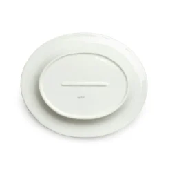 Stripes Platter 35x30 cm, Light blue