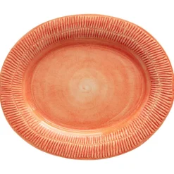 Stripes Platter 35x30 cm, Light blue