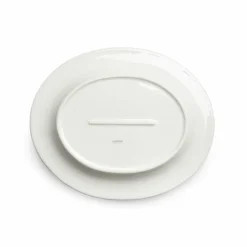 Stripes Platter 35x30 cm, Light blue