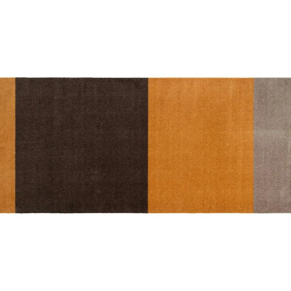 Stripes Rug Dijon/Brown, 90x200 cm