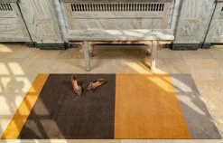 Stripes Rug Dijon/Brown, 90x200 cm