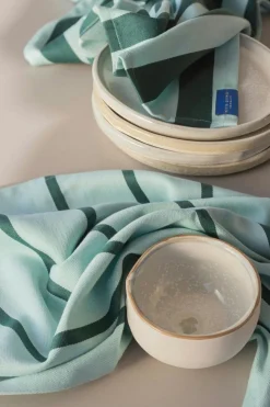 STRIPES Tea Towel 2-pack 50x70 cm, Mint