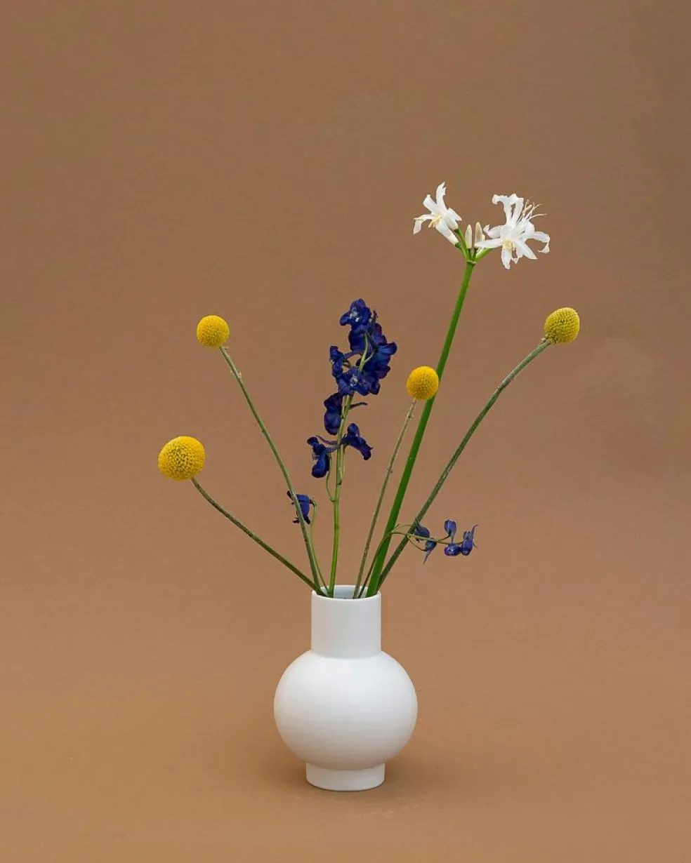 Strøm Vase 16 cm, Vibrant Orange