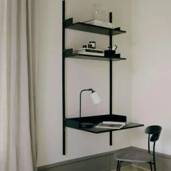 Study Shelf, Black / Oak