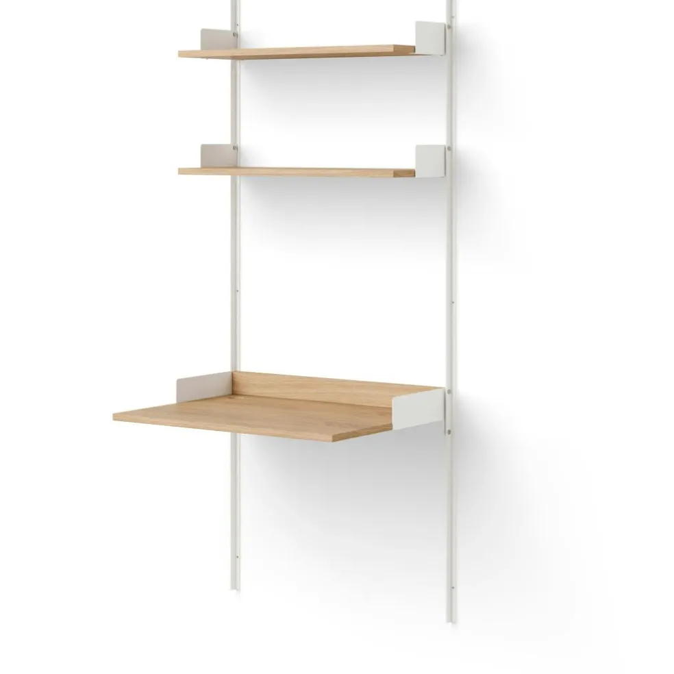 Study Shelf, Black / Oak