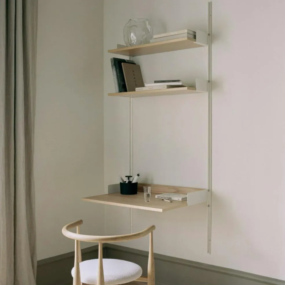 Study Shelf, Black / Oak