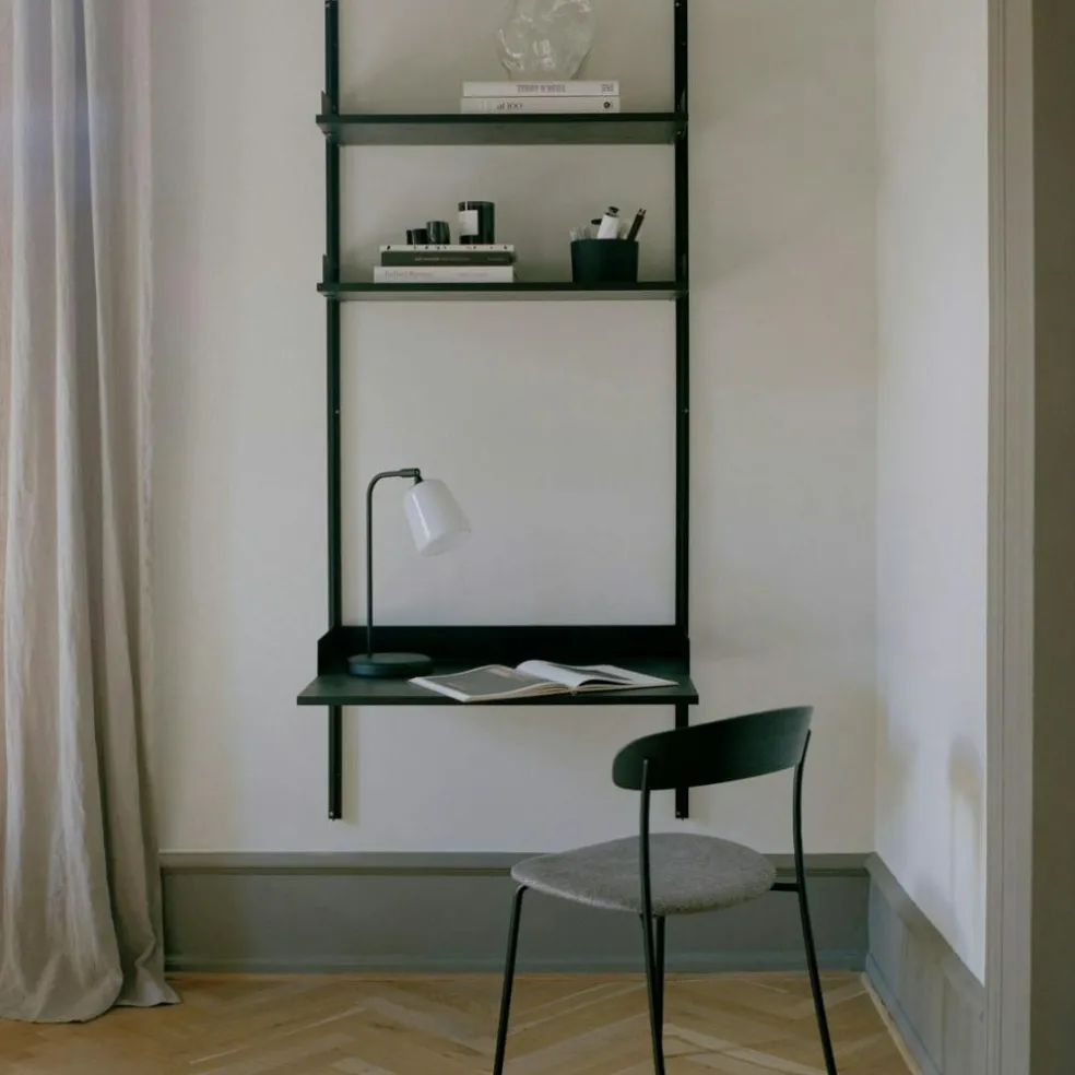 Study Shelf, Black / Oak