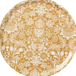 Sunflower Tray Ø38 cm, Golden