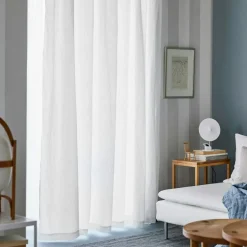 Sunrise Curtain With Pleat Band 280x290 cm, White