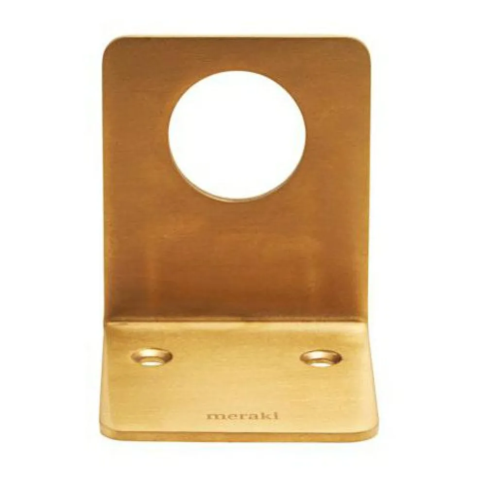 Supply Wall Bracket, Brushed Brass Finish