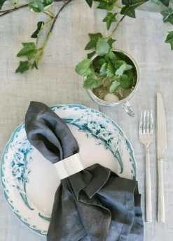 Svea Napkin Rings 6 Pcs, Silver Plated