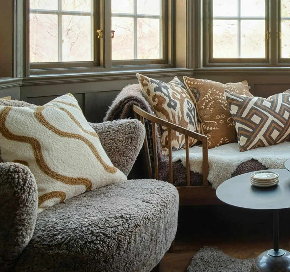 Swati Cushion Cover 50x50 cm, Off-white / Sand