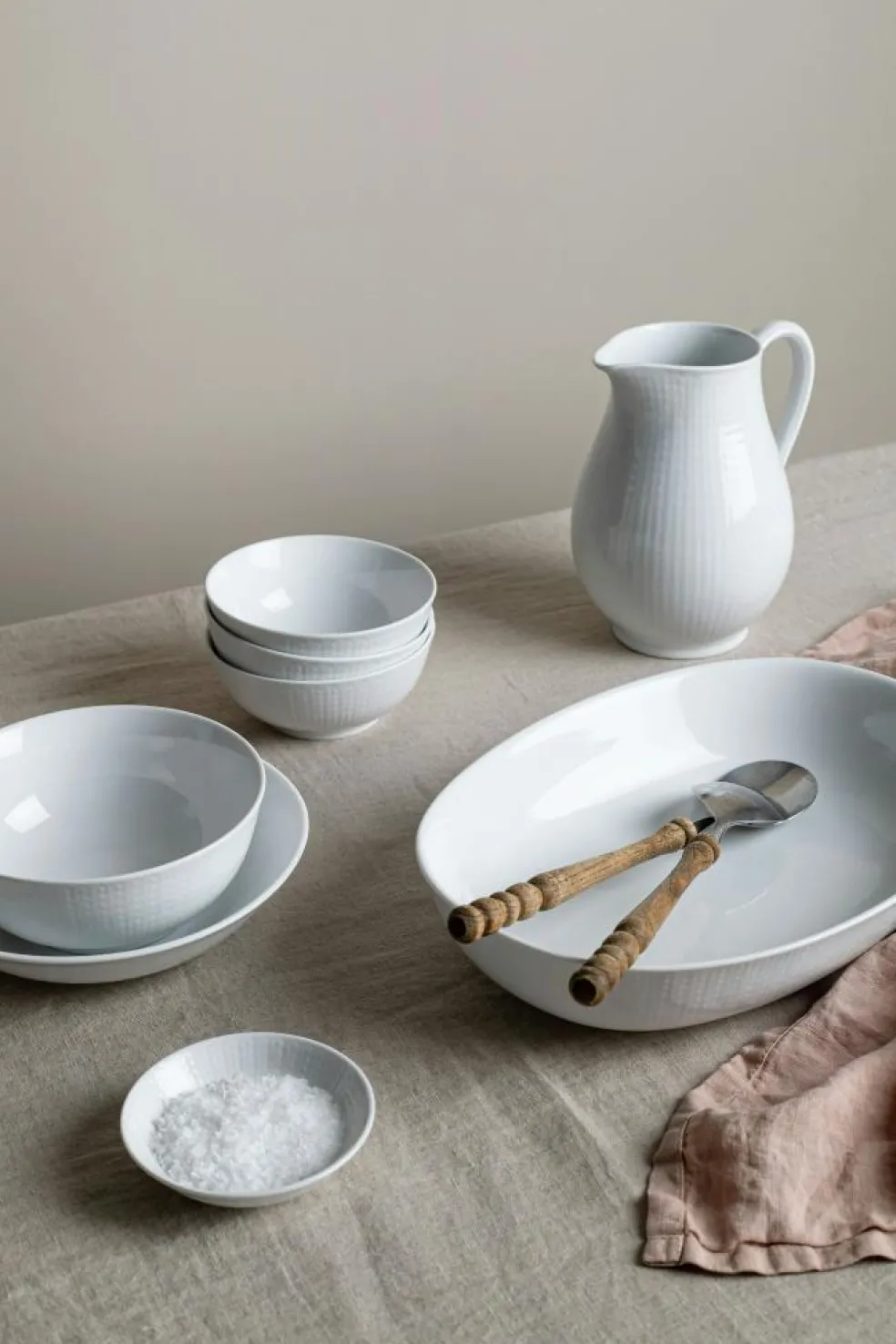 Swedish Grace Bowl 60 cl 6-pack, Fog (Light Grey)