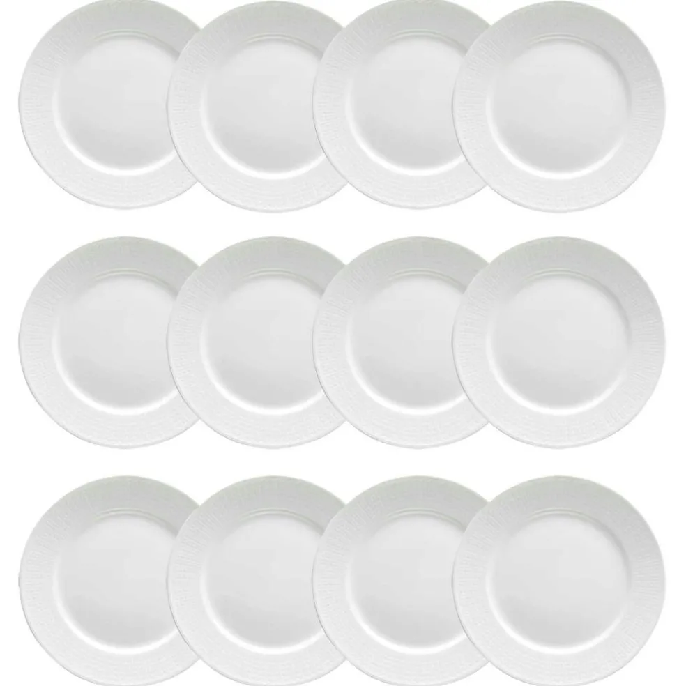 Swedish Grace Plate 27 cm Snow (White), 12 Pcs