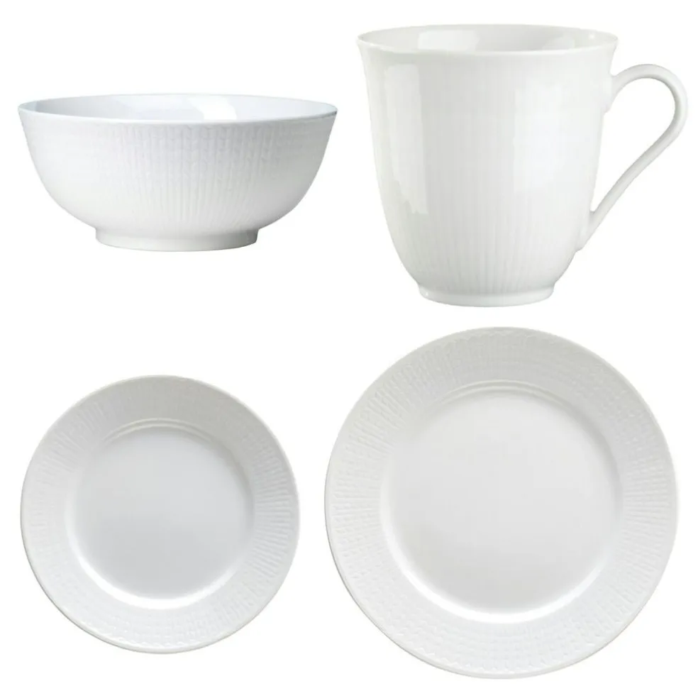 Swedish Grace Start Set 8 Pieces, Snow (White)