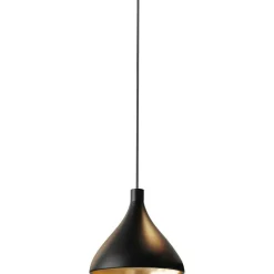 Swell Pendant 41 cm, White / Brass