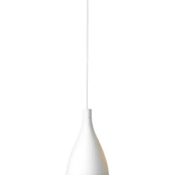 Swell Pendant 41 cm, White / Brass
