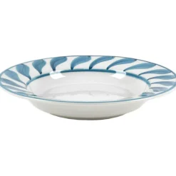 Swirl Deep Plate 22 cm, Blue
