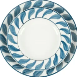 Swirl Deep Plate 22 cm, Blue