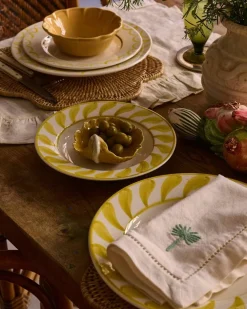 Swirl Deep Plate 22 cm, Blue