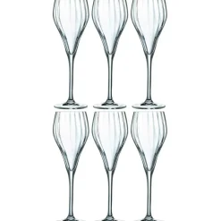 Symétrie Champagne Glass 16 cl Transparent, 6-pack