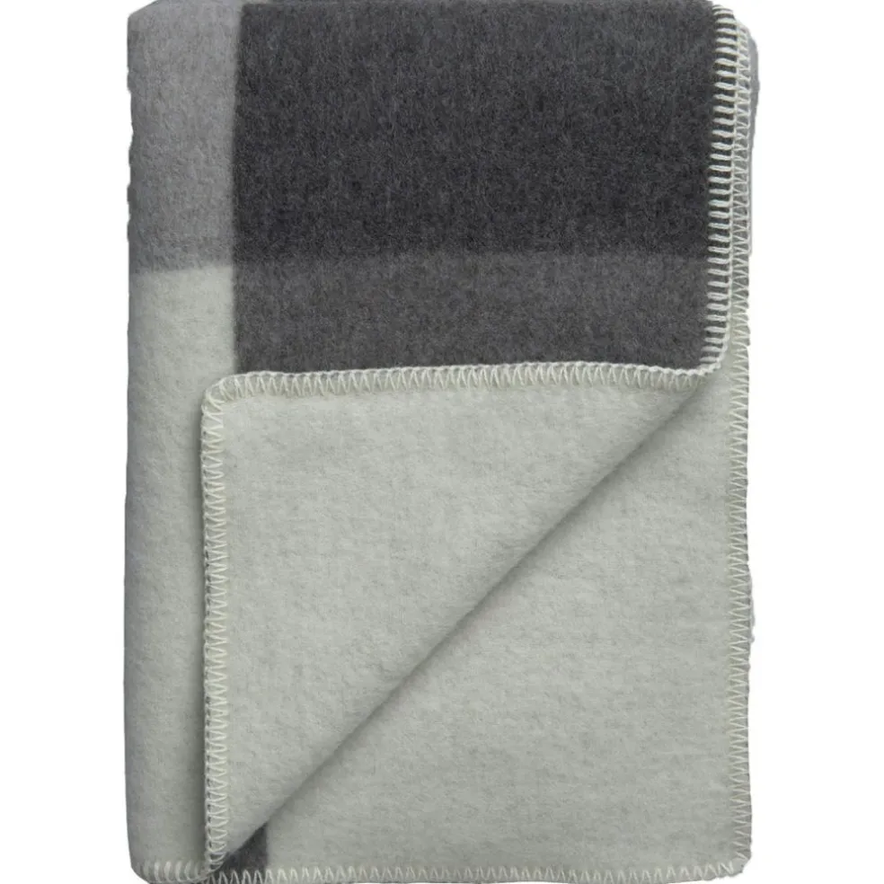Syndin Wool Plaid 200x135 cm, Grey Melange
