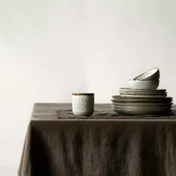 Tablecloth Linen 175x175 cm, Taupe