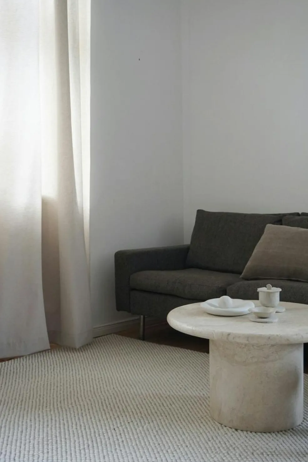 Tact Rug Wool 170x240 cm, Off-white