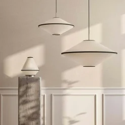 Tafta Pendant Ø65 cm Red/Off-white