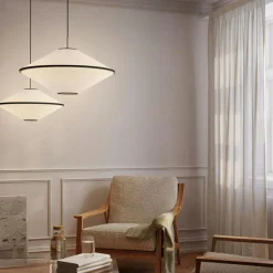 Tafta Pendant Ø65 cm Red/Off-white