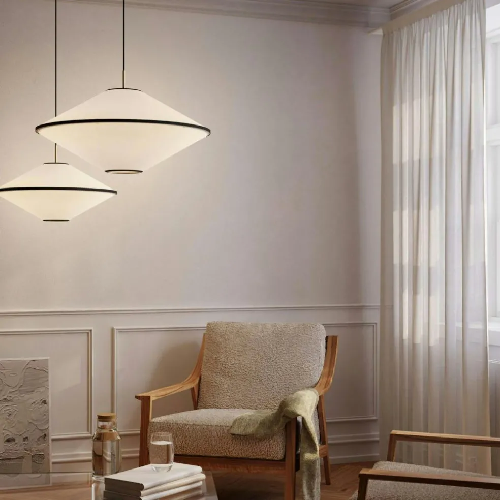 Tafta Pendant Ø65 cm Red/Off-white