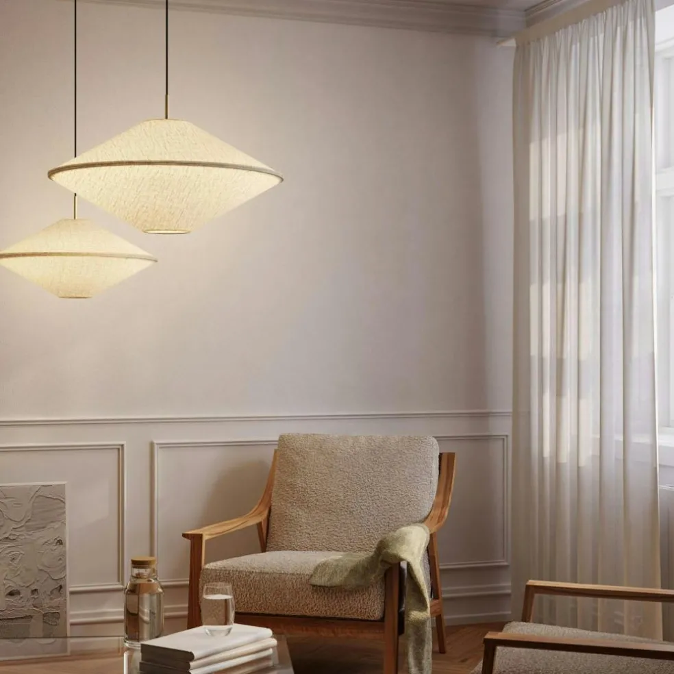 Tafta Pendant Ø65 cm Red/Off-white