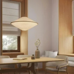 Tafta Pendant Ø65 cm Red/Off-white