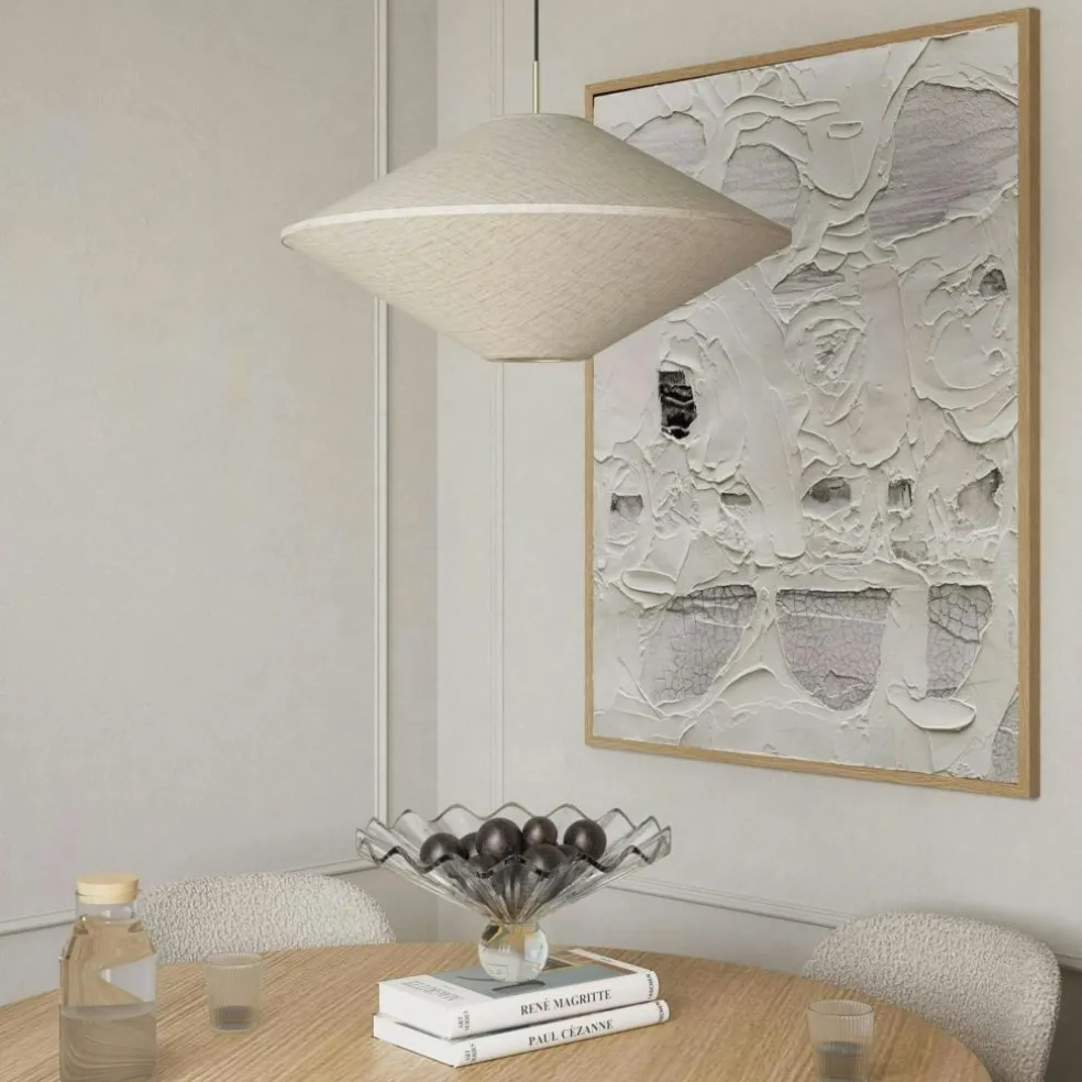 Tafta Pendant Ø65 cm Red/Off-white