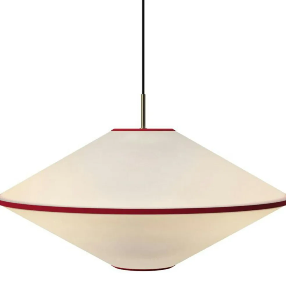 Tafta Pendant Ø65 cm Red/Off-white