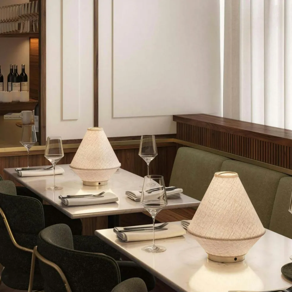 Tafta Table Lamp Portabel, Natural